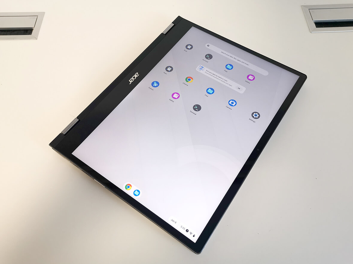 Acer Spin Chromebook tablet módban